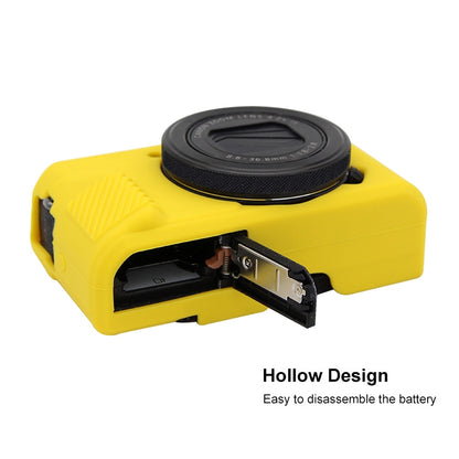 PULUZ Soft Silicone Protective Case for Canon EOS G7 X Mark II(Yellow) - Protective Case by PULUZ | Online Shopping UK | buy2fix