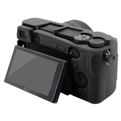 PULUZ Soft Silicone Protective Case for Sony ILCE-6300 / A6400(Black) - Protective Case by PULUZ | Online Shopping UK | buy2fix