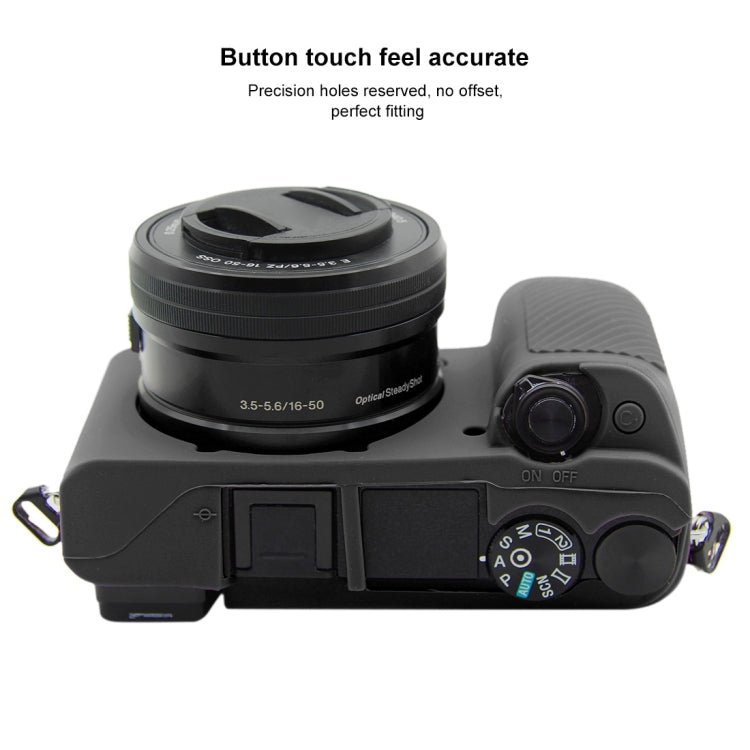PULUZ Soft Silicone Protective Case for Sony ILCE-6300 / A6400(Black) - Protective Case by PULUZ | Online Shopping UK | buy2fix