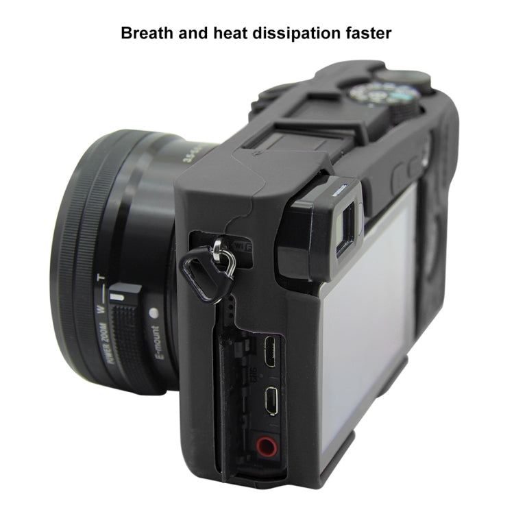 PULUZ Soft Silicone Protective Case for Sony ILCE-6300 / A6400(Black) - Protective Case by PULUZ | Online Shopping UK | buy2fix