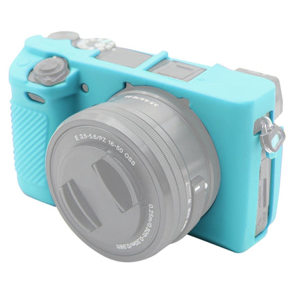 PULUZ Soft Silicone Protective Case for Sony ILCE-6300 / A6400(Blue) - Protective Case by PULUZ | Online Shopping UK | buy2fix