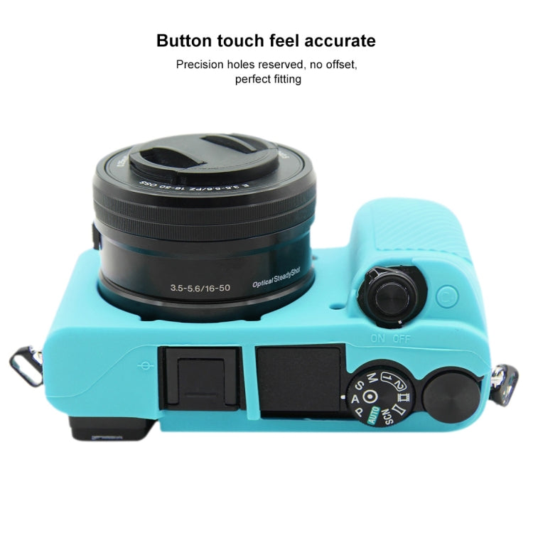 PULUZ Soft Silicone Protective Case for Sony ILCE-6300 / A6400(Blue) - Protective Case by PULUZ | Online Shopping UK | buy2fix