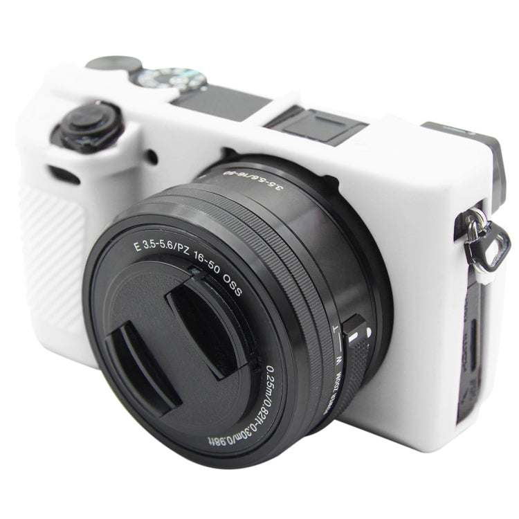 PULUZ Soft Silicone Protective Case for Sony ILCE-6300 / A6400(White) - Protective Case by PULUZ | Online Shopping UK | buy2fix