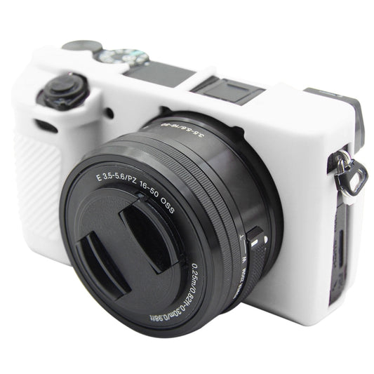 PULUZ Soft Silicone Protective Case for Sony ILCE-6300 / A6400(White) - Protective Case by PULUZ | Online Shopping UK | buy2fix