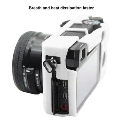 PULUZ Soft Silicone Protective Case for Sony ILCE-6300 / A6400(White) - Protective Case by PULUZ | Online Shopping UK | buy2fix