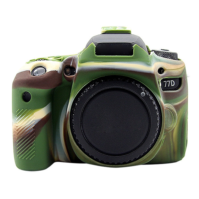 PULUZ Soft Silicone Protective Case for Canon EOS 77D(Camouflage) - Protective Case by PULUZ | Online Shopping UK | buy2fix