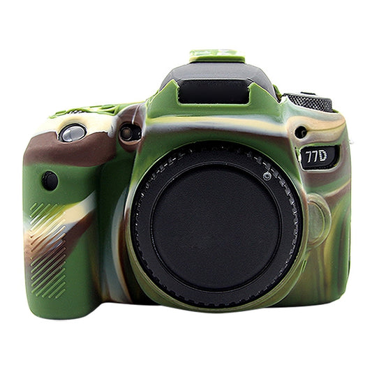 PULUZ Soft Silicone Protective Case for Canon EOS 77D(Camouflage) - Protective Case by PULUZ | Online Shopping UK | buy2fix
