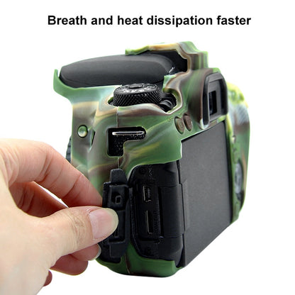 PULUZ Soft Silicone Protective Case for Canon EOS 77D(Camouflage) - Protective Case by PULUZ | Online Shopping UK | buy2fix