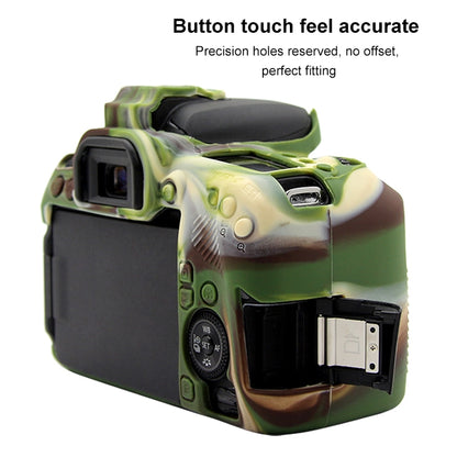 PULUZ Soft Silicone Protective Case for Canon EOS 77D(Camouflage) - Protective Case by PULUZ | Online Shopping UK | buy2fix