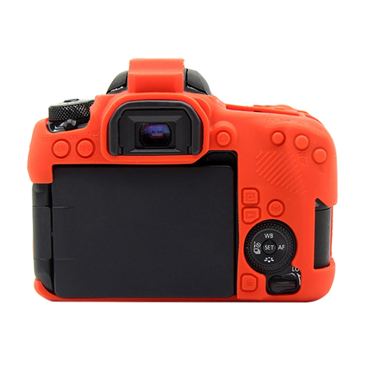PULUZ Soft Silicone Protective Case for Canon EOS 77D(Red) - Protective Case by PULUZ | Online Shopping UK | buy2fix