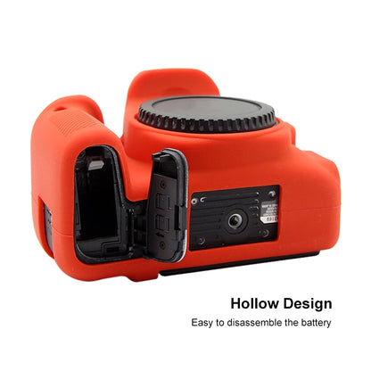 PULUZ Soft Silicone Protective Case for Canon EOS 77D(Red) - Protective Case by PULUZ | Online Shopping UK | buy2fix