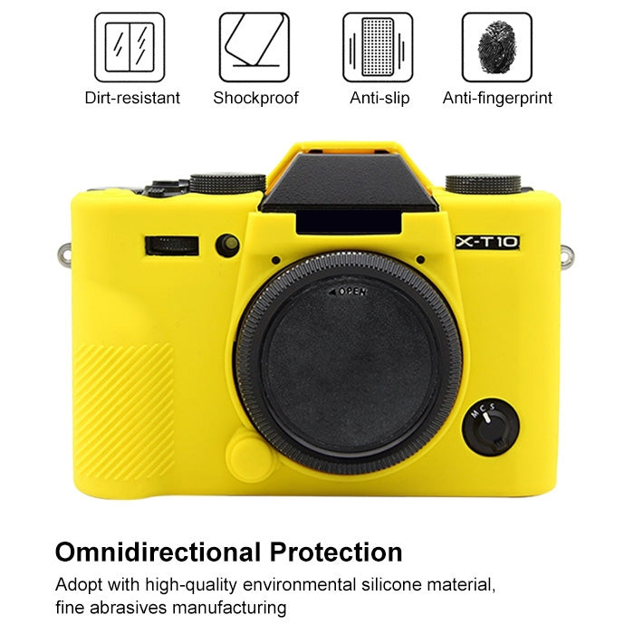 PULUZ Soft Silicone Protective Case for FUJIFILM X-T20(Yellow) - Protective Case by PULUZ | Online Shopping UK | buy2fix