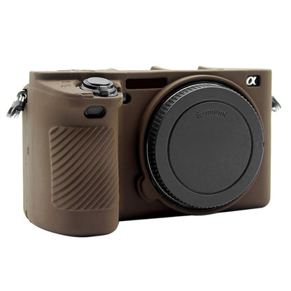 PULUZ Soft Silicone Protective Case for Sony ILCE-6500(Coffee) - Protective Case by PULUZ | Online Shopping UK | buy2fix