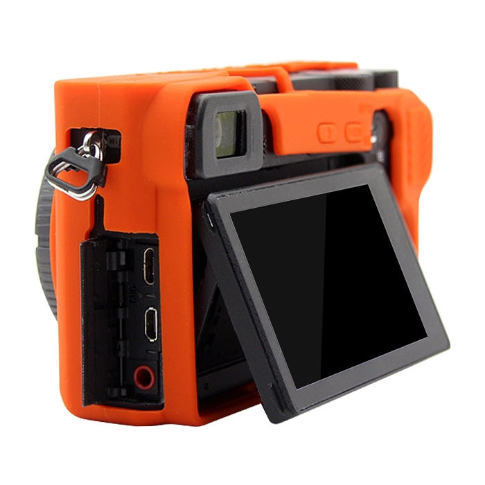 PULUZ Soft Silicone Protective Case for Sony ILCE-6500(Orange) - Protective Case by PULUZ | Online Shopping UK | buy2fix