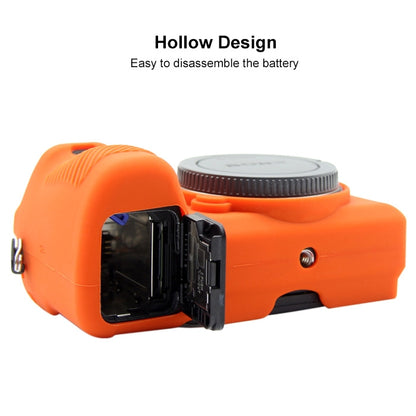 PULUZ Soft Silicone Protective Case for Sony ILCE-6500(Orange) - Protective Case by PULUZ | Online Shopping UK | buy2fix