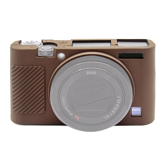 PULUZ Soft Silicone Protective Case for Sony RX100 III / IV / V(Coffee) - Protective Case by PULUZ | Online Shopping UK | buy2fix