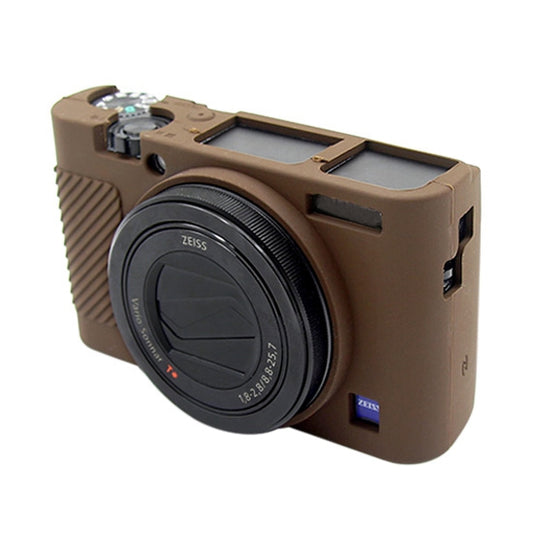 PULUZ Soft Silicone Protective Case for Sony RX100 III / IV / V(Coffee) - Protective Case by PULUZ | Online Shopping UK | buy2fix