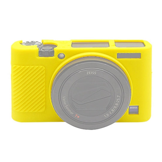Étui de protection en silicone souple PULUZ pour Sony RX100 III/IV/V (jaune)