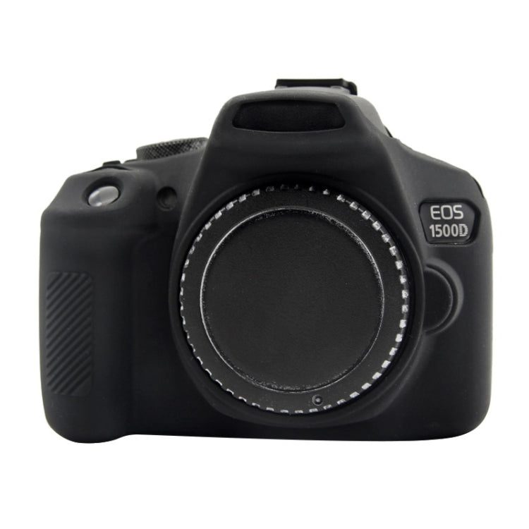 PULUZ Soft Silicone Protective Case for Canon EOS 1300D / 1500D(Black) - Protective Case by PULUZ | Online Shopping UK | buy2fix