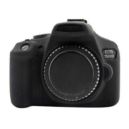 PULUZ Soft Silicone Protective Case for Canon EOS 1300D / 1500D(Black) - Protective Case by PULUZ | Online Shopping UK | buy2fix