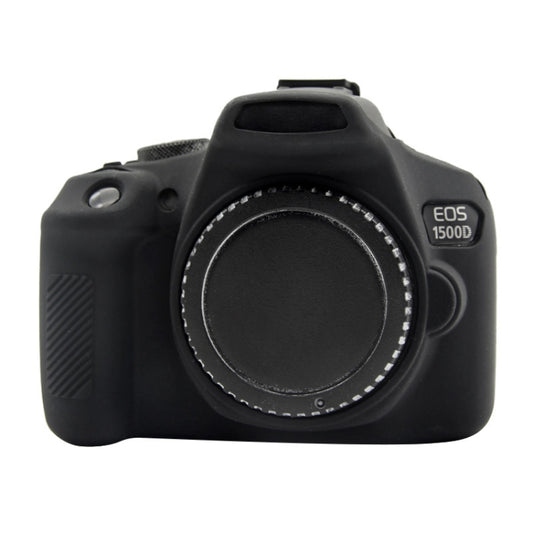 PULUZ Soft Silicone Protective Case for Canon EOS 1300D / 1500D(Black) - Protective Case by PULUZ | Online Shopping UK | buy2fix
