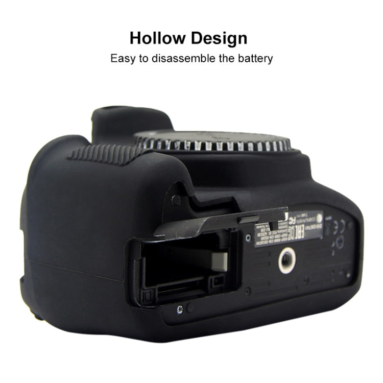 PULUZ Soft Silicone Protective Case for Canon EOS 1300D / 1500D(Black) - Protective Case by PULUZ | Online Shopping UK | buy2fix