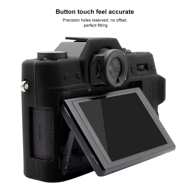 PULUZ Soft Silicone Protective Case for FUJIFILM XT10(Black) - Protective Case by PULUZ | Online Shopping UK | buy2fix