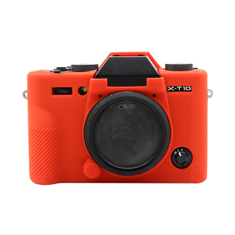 PULUZ Soft Silicone Protective Case for FUJIFILM XT10(Red) - Protective Case by PULUZ | Online Shopping UK | buy2fix