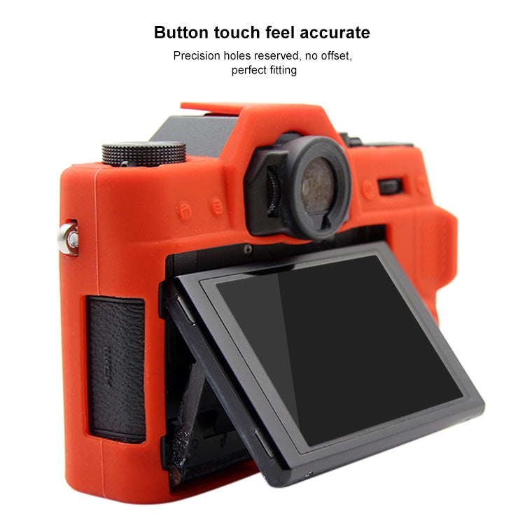 PULUZ Soft Silicone Protective Case for FUJIFILM XT10(Red) - Protective Case by PULUZ | Online Shopping UK | buy2fix