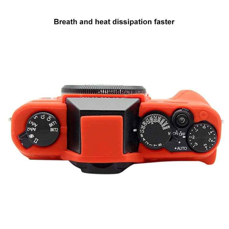 PULUZ Soft Silicone Protective Case for FUJIFILM XT10(Red) - Protective Case by PULUZ | Online Shopping UK | buy2fix