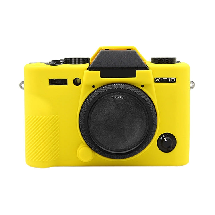 PULUZ Soft Silicone Protective Case for FUJIFILM XT10(Yellow) - Protective Case by PULUZ | Online Shopping UK | buy2fix