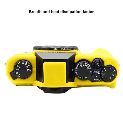 PULUZ Soft Silicone Protective Case for FUJIFILM XT10(Yellow) - Protective Case by PULUZ | Online Shopping UK | buy2fix