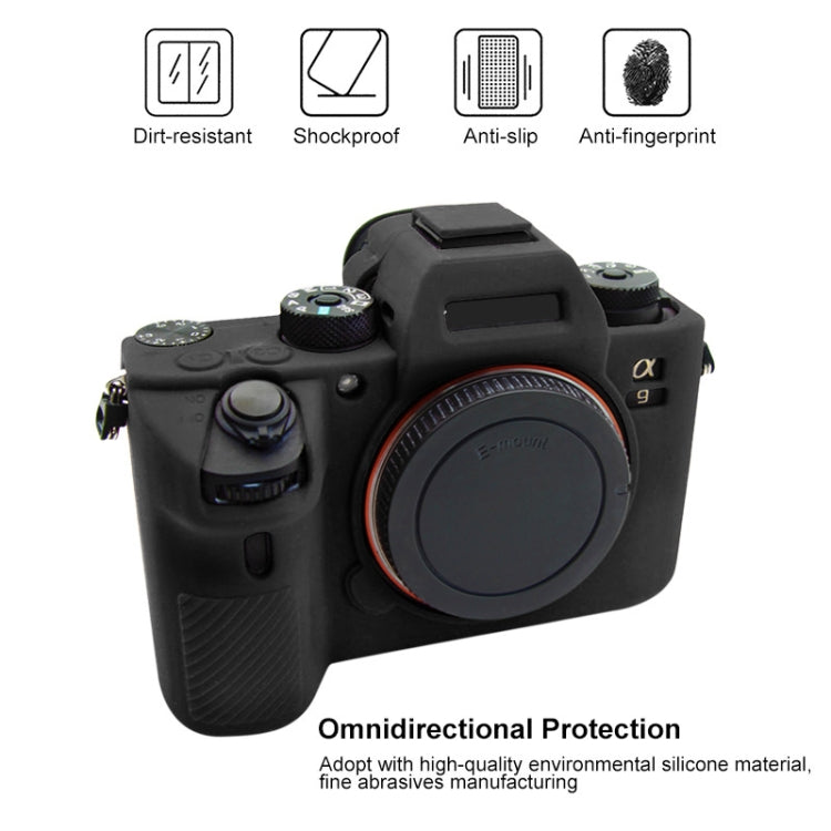 PULUZ Soft Silicone Protective Case for Sony A9 (ILCE-9) / A7 III/ A7R  III(Black) - Protective Case by PULUZ | Online Shopping UK | buy2fix