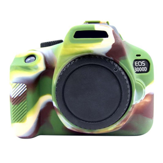 PULUZ Soft Silicone Protective Case for Canon EOS 3000D / 4000D(Camouflage) - Protective Case by PULUZ | Online Shopping UK | buy2fix