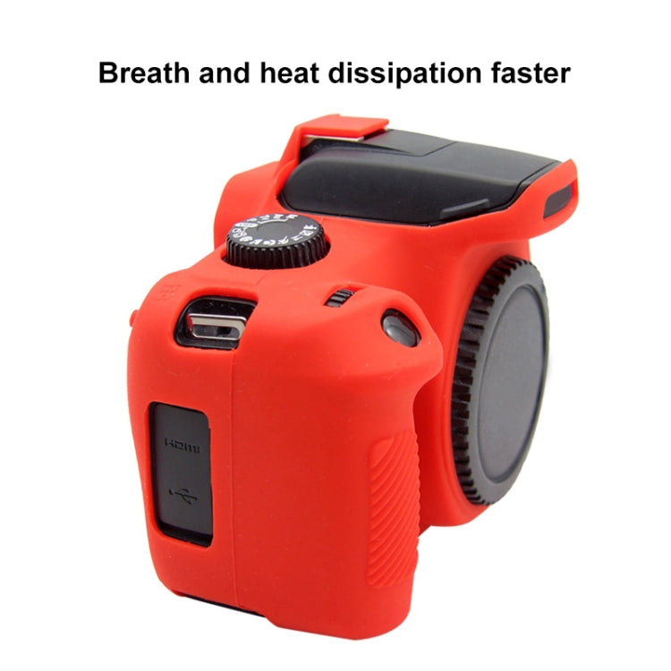 PULUZ Soft Silicone Protective Case for Canon EOS 3000D / 4000D(Red) - Protective Case by PULUZ | Online Shopping UK | buy2fix
