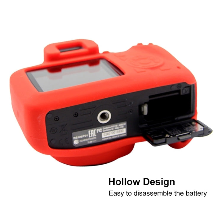 PULUZ Soft Silicone Protective Case for Canon EOS 3000D / 4000D(Red) - Protective Case by PULUZ | Online Shopping UK | buy2fix