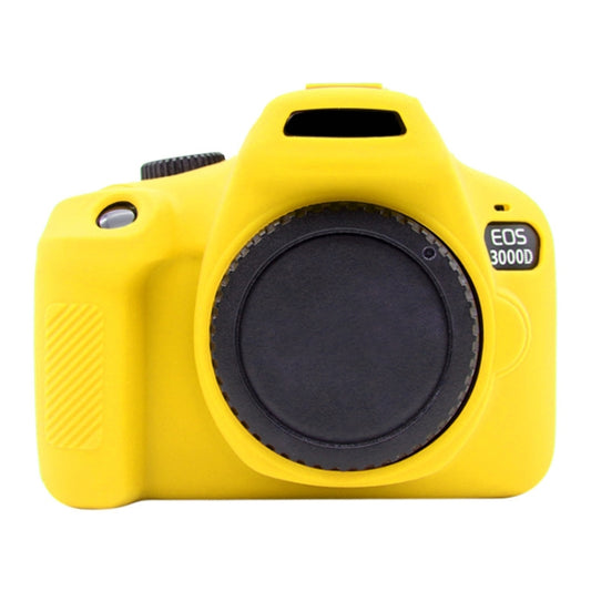PULUZ Soft Silicone Protective Case for Canon EOS 3000D / 4000D(Yellow) - Protective Case by PULUZ | Online Shopping UK | buy2fix