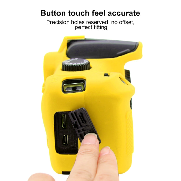 PULUZ Soft Silicone Protective Case for Canon EOS 3000D / 4000D(Yellow) - Protective Case by PULUZ | Online Shopping UK | buy2fix