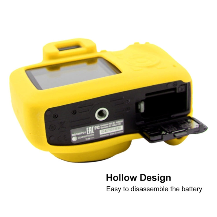 PULUZ Soft Silicone Protective Case for Canon EOS 3000D / 4000D(Yellow) - Protective Case by PULUZ | Online Shopping UK | buy2fix