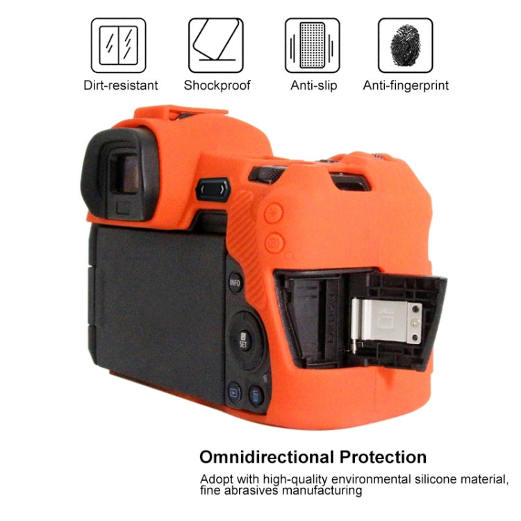 PULUZ Soft Silicone Protective Case for Canon EOS R(Orange) - Protective Case by PULUZ | Online Shopping UK | buy2fix