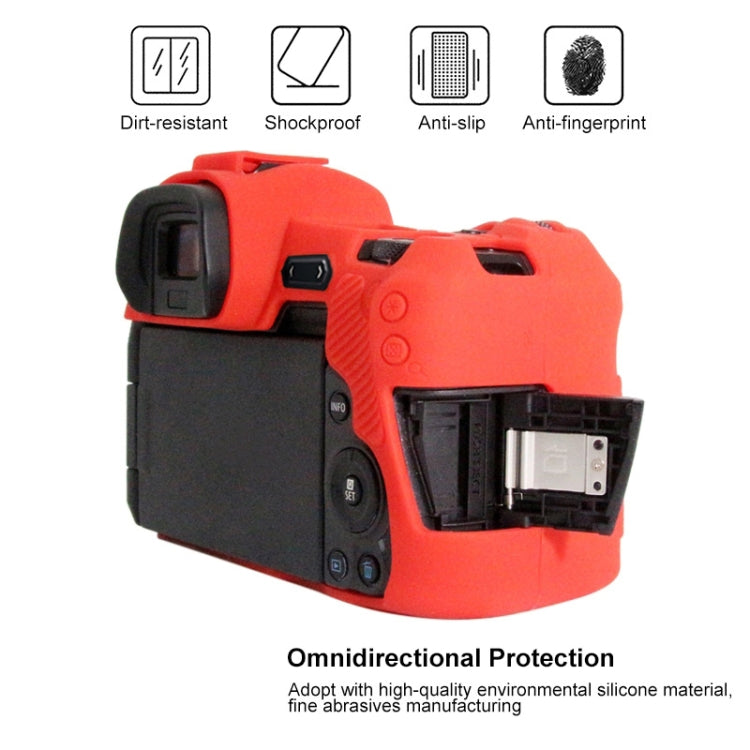 PULUZ Soft Silicone Protective Case for Canon EOS R(Red) - Protective Case by PULUZ | Online Shopping UK | buy2fix