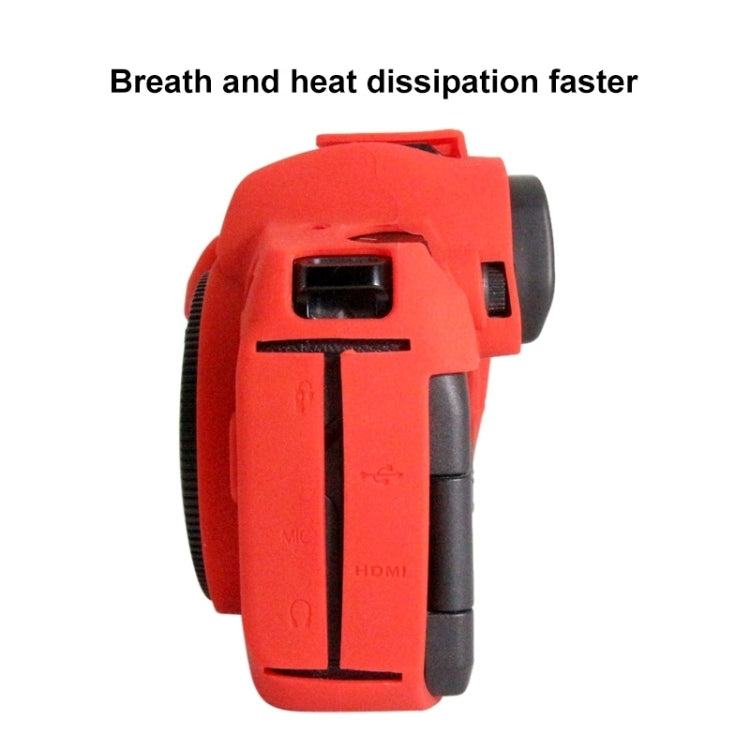 PULUZ Soft Silicone Protective Case for Canon EOS R(Red) - Protective Case by PULUZ | Online Shopping UK | buy2fix