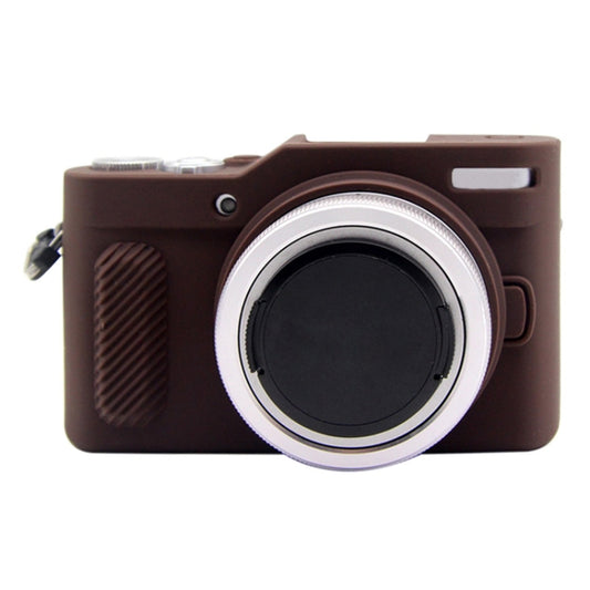 PULUZ Soft Silicone Protective Case for Panasonic Lumix GF10(Coffee) - Protective Case by PULUZ | Online Shopping UK | buy2fix