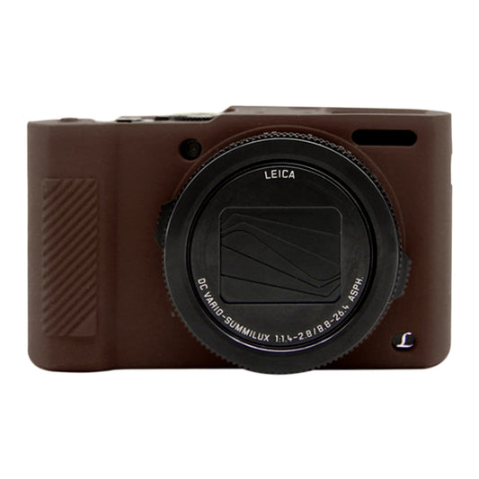 PULUZ Soft Silicone Protective Case for Panasonic Lumix  LX10(Coffee) - Protective Case by PULUZ | Online Shopping UK | buy2fix