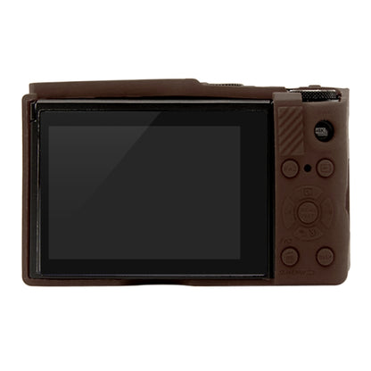PULUZ Soft Silicone Protective Case for Panasonic Lumix  LX10(Coffee) - Protective Case by PULUZ | Online Shopping UK | buy2fix