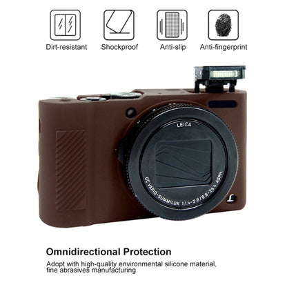 PULUZ Soft Silicone Protective Case for Panasonic Lumix  LX10(Coffee) - Protective Case by PULUZ | Online Shopping UK | buy2fix