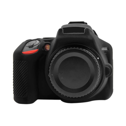 PULUZ Soft Silicone Protective Case for Nikon D3500(Black) - Protective Case by PULUZ | Online Shopping UK | buy2fix