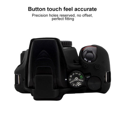 PULUZ Soft Silicone Protective Case for Nikon D3500(Black) - Protective Case by PULUZ | Online Shopping UK | buy2fix