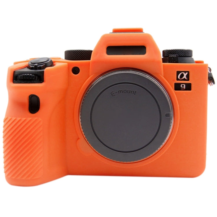 PULUZ Soft Silicone Protective Case for Sony ILCE-9M2/ Alpha 9 II / A92(Orange) - Protective Case by PULUZ | Online Shopping UK | buy2fix
