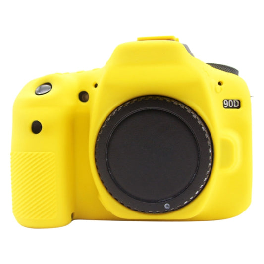 PULUZ Soft Silicone Protective Case for Canon EOS 90D(Yellow) - Protective Case by PULUZ | Online Shopping UK | buy2fix